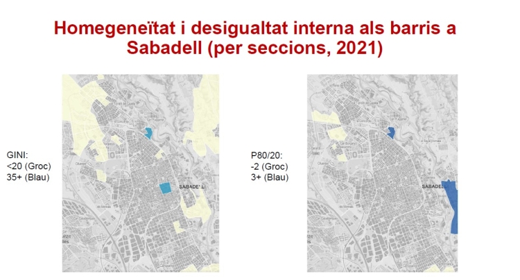 Les diferències de barris a Sabadell 
