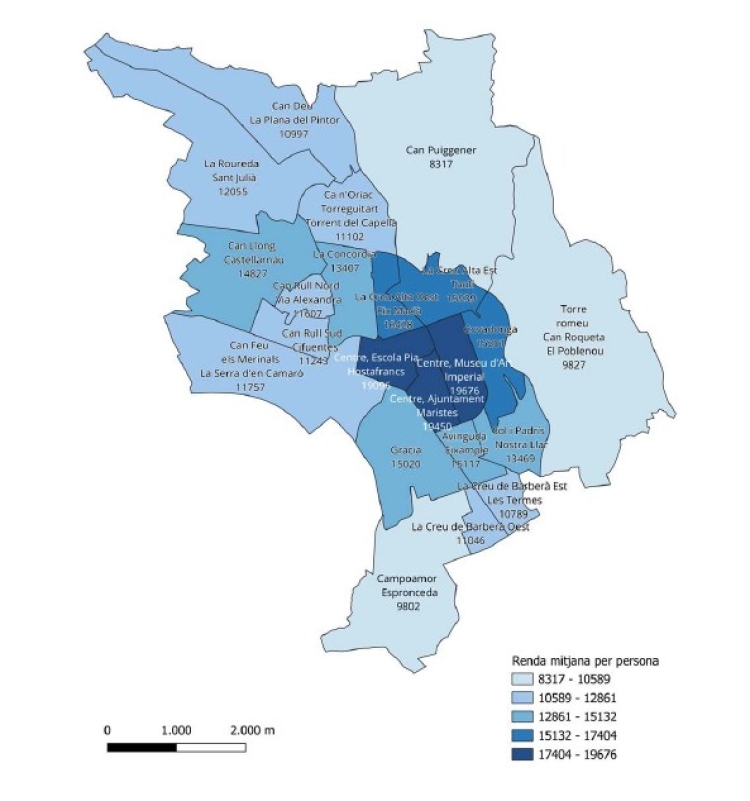 Les diferències de renda a Sabadell | Bosch i Cardellach