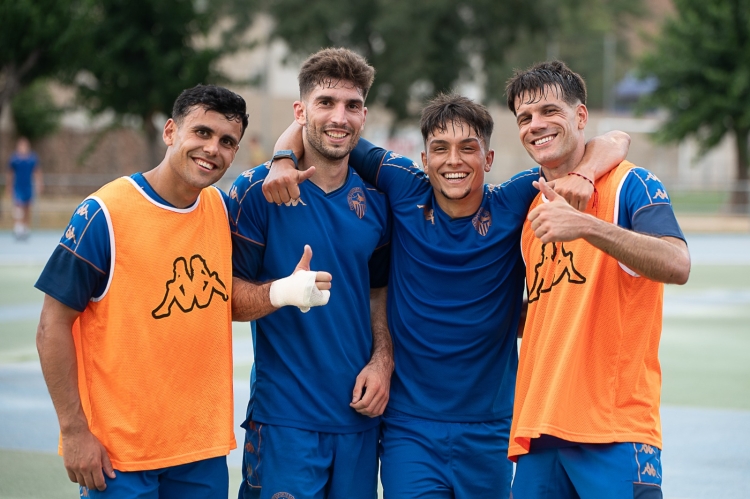 Escudero (amb Priego, Miguelete i Ton) ha fet tota la pretemporada a Sabadell | Roger Benet