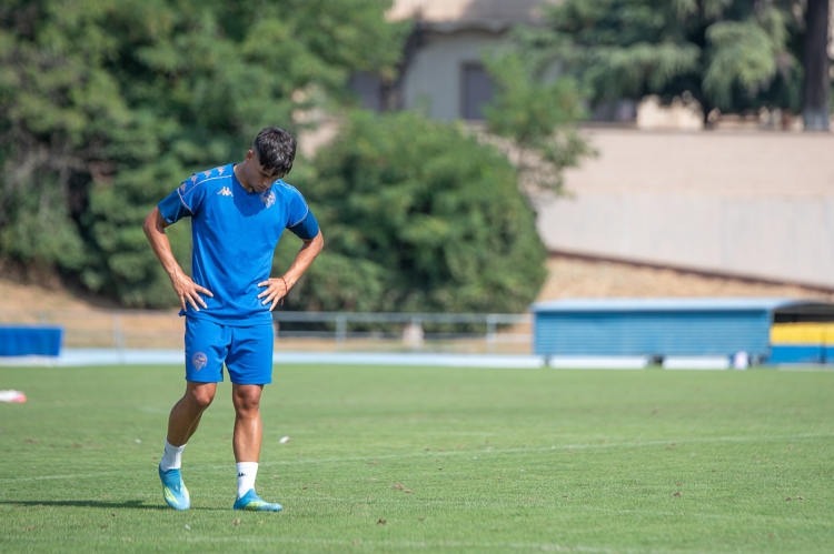 Miguelete durant un entrenament aquesta pretemporada a Sant Oleguer | Roger Benet