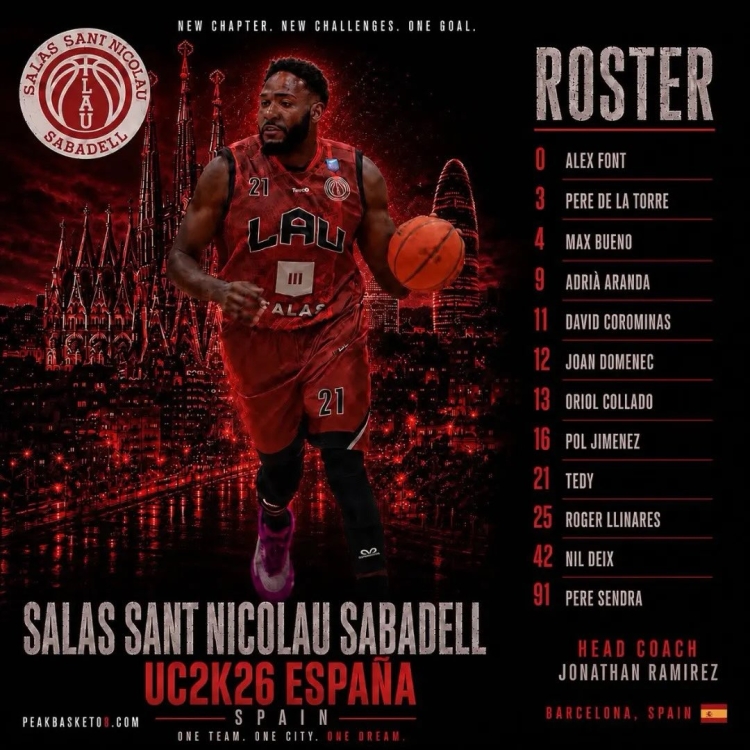 Amb aquest equip el Sant Nicolau va jugar contra l'Spartans de Geòrgia (EUA) un amistós a Mataró