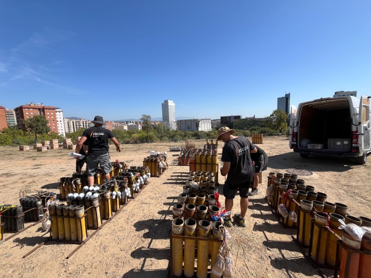 Vistes privilegiades des del lloc on s'està preparant el castell | Adrián Arroyo