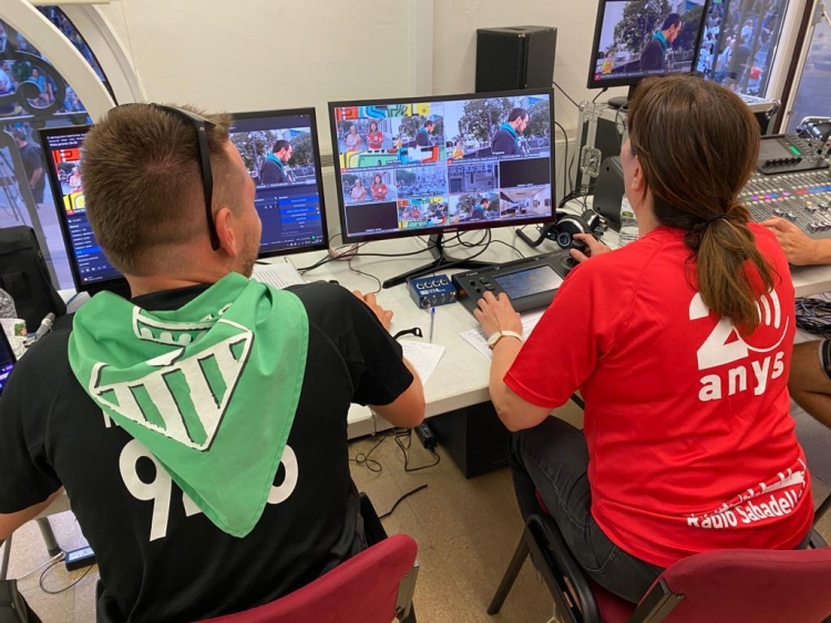 La realització d'un dels programes de la festa
