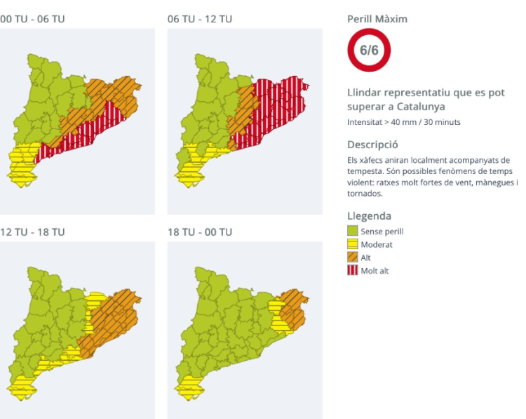 Mapa Meteocat