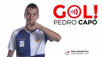 Gol del Sabadell! Pedro Capó. Valencia Mestalla 1-1 CE Sabadell