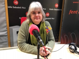 La regidora de cultura a l'entrevista a Ràdio Sabadell