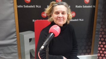 Anna Güell als estudis de Ràdio Sabadell