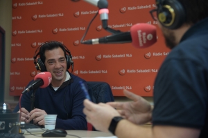 David Pirri als estudis de Ràdio Sabadell | Pau Vituri