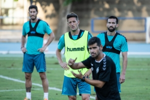 Edgar Hernández en un entrenament