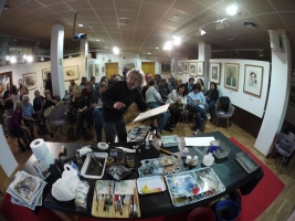 El cub blanc: ATOMA, el taller d'aquarel·la del sabadellenc Joan Coch 