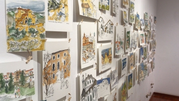 Un centenar de dibuixos de Maria Moncal a l'Acadèmia de Belles Arts 