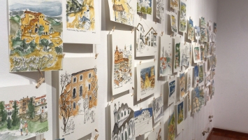 Un centenar de dibuixos de Maria Moncal a l'Acadèmia de Belles Arts