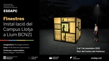L'artista i professor Jordi Plana ens parla de 'Finestres' la instal·lació del Campus llotja a Llum BCN21