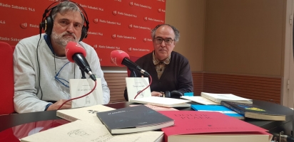 Josep Gerona i Esteban Martínez presenten 'Dolor i Plaer', de Papers de Versàia a la LLibreria  Blanquerna a Madrid 