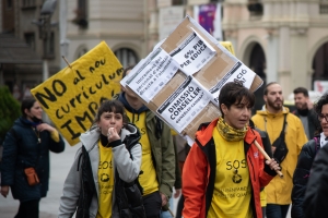 Mobilització durant la vaga d'Educació/ Roger Benet