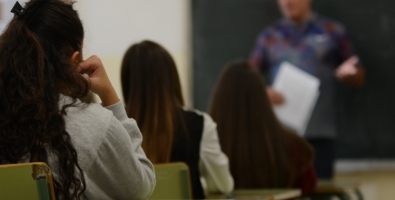 Una aula, on avui ja no es porten mascaretes