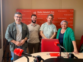Els representants municipals als estudis de Ràdio Sabadell | Mireia Sans