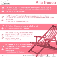 El Tallaret ha programat activitats per cada dijous de juliol fins al dijous 28