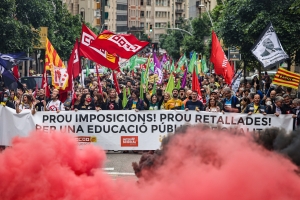 Els sindicats d'Educació han convocat l'última jornada de vaga d'aquest curs | ACN