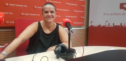 L'actriu sabadellenca Maria Eugènia Casanovas a l'estudi 1