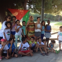 Un grup d'infants sahrauís durant una estada a Sabadell | Cedida