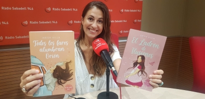 Sarai Palomo avui a l'estudi 1 de Ràdio Sabadell 