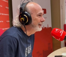 Jordi Fité a l'estudi 1 de Ràdio Sabadell 