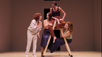 La sabadellenca Carlota Olcina a l'obra 'La Trena' al Teatre Goya