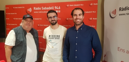 Llongue, Jan Sabater i joan Martin a l'estudi 1