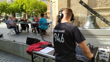Representants d'Actua Vallès, Càritas, Ningú Sense Sostre, la Fabri-k i Fundació Arrels
