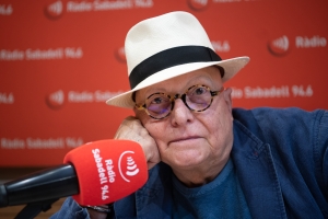 L'actor Josep Seguí a l'estudi 1 de Ràdio Sabadell 