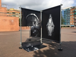 Una exposició vandalitzada a Sabadell/ Cedida Ruido Photo