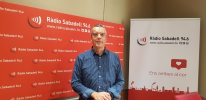 El president de l’entitat, Joan Carles Burgués a l'estudi 1