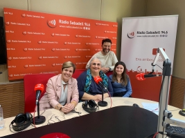 La Maite, la Carme, la Helena i el Juanma avui a l'estudi 1