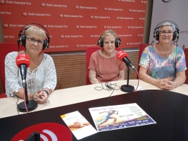 Isabel Rojas, Encarnita Canut i Pepita Madrid a l'estudi 1 de Ràdio Sabadell