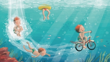 Imatge de l'àlbum 'La bici de Lola' de prevenció de les violències sexuals en la infància
