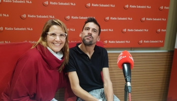 La Raquel i en Cristian a l'estudi 1