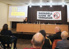 González va ser ahir a l'acte de Sabadell Lliure de Corrupció pel desè aniversari del Cas Mercuri | Cedida