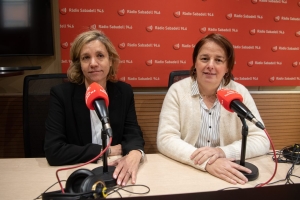 L'advocada Natàlia Santandreu, i Laura Neumann als estudis de Ràdio Sabadell