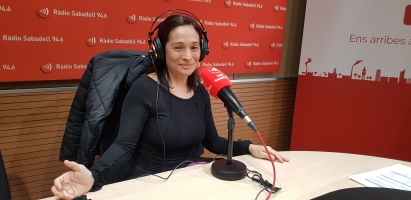 Sandra Milian a l'estudi 1 de Ràdio Sabadell