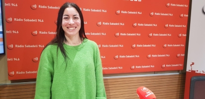 Laia Castro, als estudis de Ràdio Sabadell