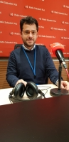 Ferran Fillat, als estudis de Ràdio Sabadell