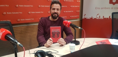 Uri Rubio, escriptor a l'estudi 1 de Ràdio Sabadadell