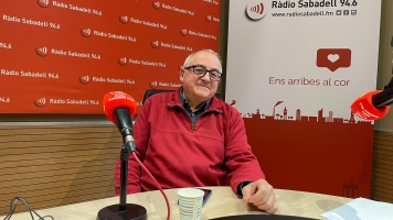 Joan Tafalla, a l'estudi 1 de Ràdio Sabadell 