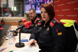 Enric Cervelló i Cristina Cavero, als estudis de Ràdio Sabadell/ Roger Benet