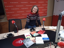 Cecilia Picún a l'estudi 1 de Ràdio Sabadell