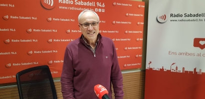 Miquel Àngel Maestro a l'estudi de Ràdio Sabadell