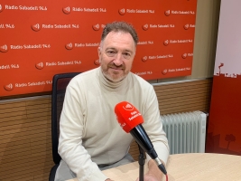 Manel Luján, als estudis de Ràdio Sabadell