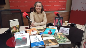 Cecilia Picún a l'estudi 1 de Ràdio Sabadell