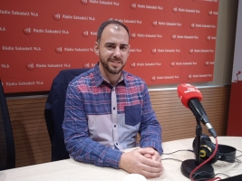 Jordi De Arriba a l'estudi 1 de Ràdio Sabadell 
